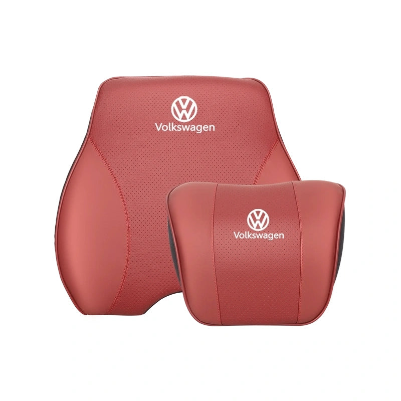 Auto-Nackenkissen- und Lendenkissen-Set