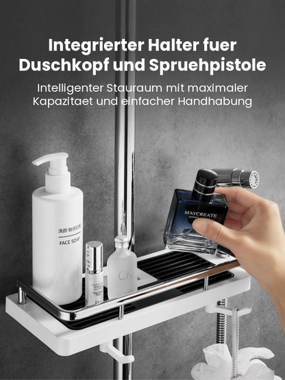 Universelles Duschstangen-Regal