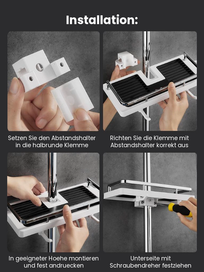 Universelles Duschstangen-Regal