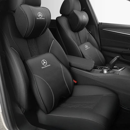 Auto-Nackenkissen- und Lendenkissen-Set