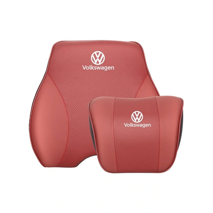 Auto-Nackenkissen- und Lendenkissen-Set