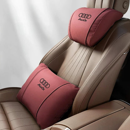 Auto-Kopfstützen- und Lendenkissen-Set