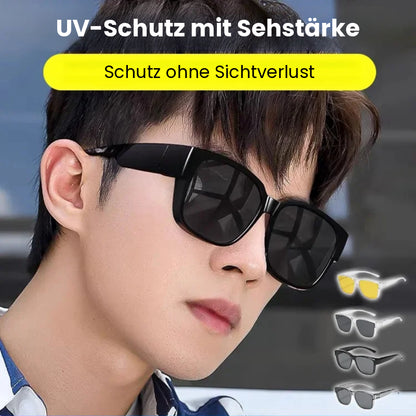 Überlappende Sonnenbrille