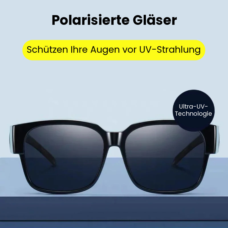 Überlappende Sonnenbrille