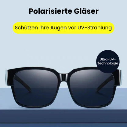 Überlappende Sonnenbrille