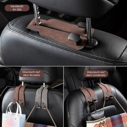 Premium Autositz-Haken aus Wildleder