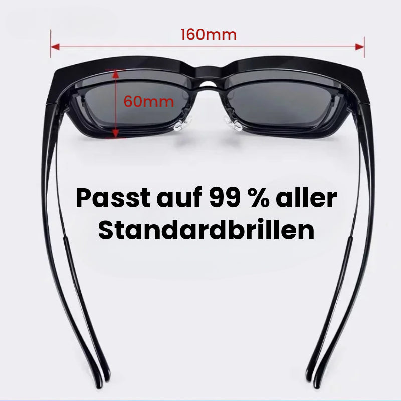 Überlappende Sonnenbrille