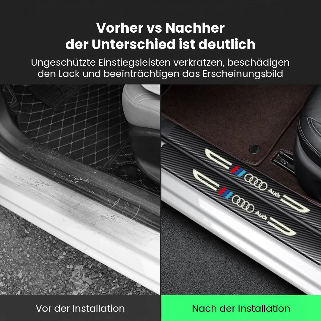 Glow-in-the-Dark Carbon-Aufkleber, 5er