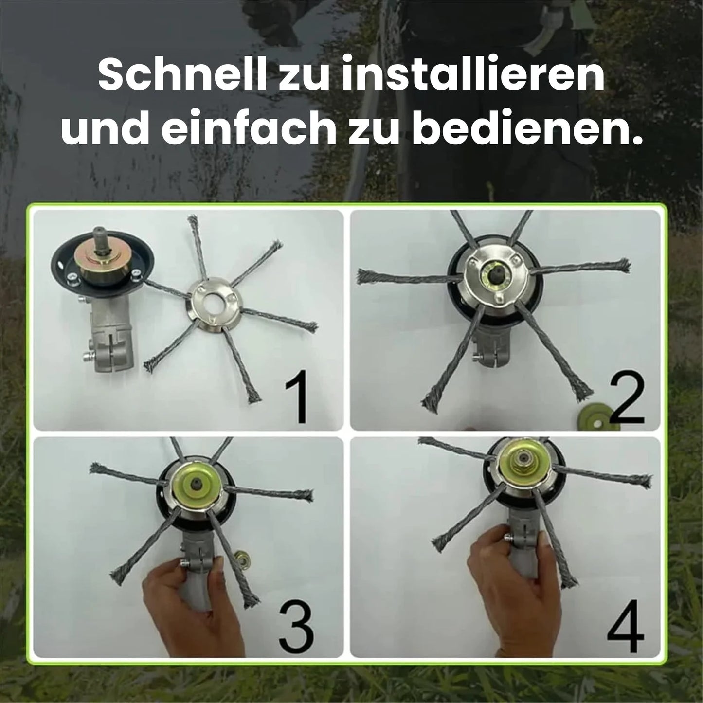 Grastrimmerkopf aus Stahldraht