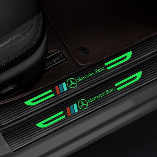 Glow-in-the-Dark Carbon-Aufkleber, 5er