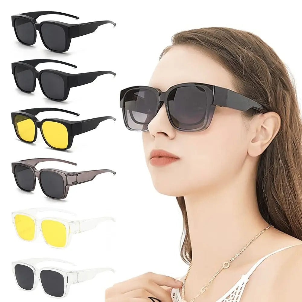 Überlappende Sonnenbrille